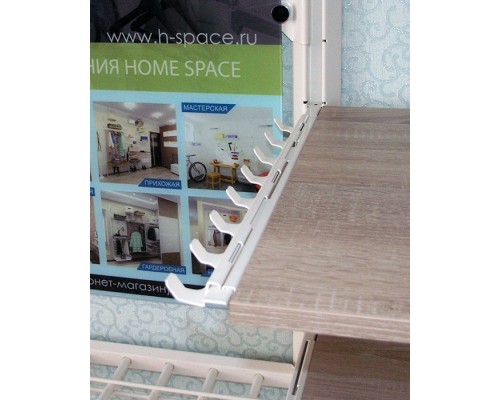 Полка ламинированная с адаптером 900х450